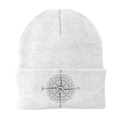 Compass Camping Embroidered Beanie